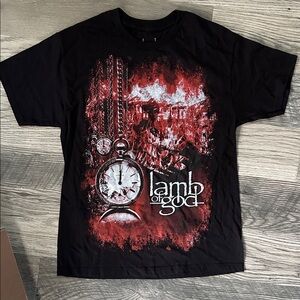 Lamb of‎ God Graphic band black and red T-Shirt size medium